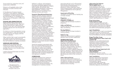 Lidothol Gel Package Insert_Page_2.jpg lidotholinsertp2 - Lidothol Gel Package Insert Page 2